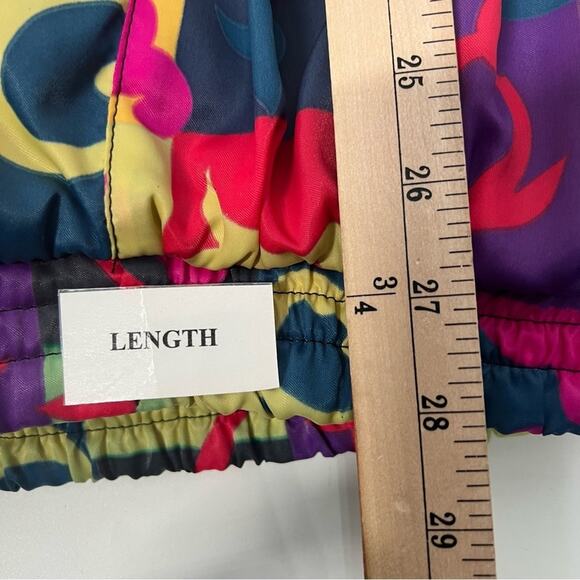 SKEA PARIS/VAIL  Y2K Winter Wear Vintage Abstact Winter Bomber Jacket Size 12 - Picture 10 of 13